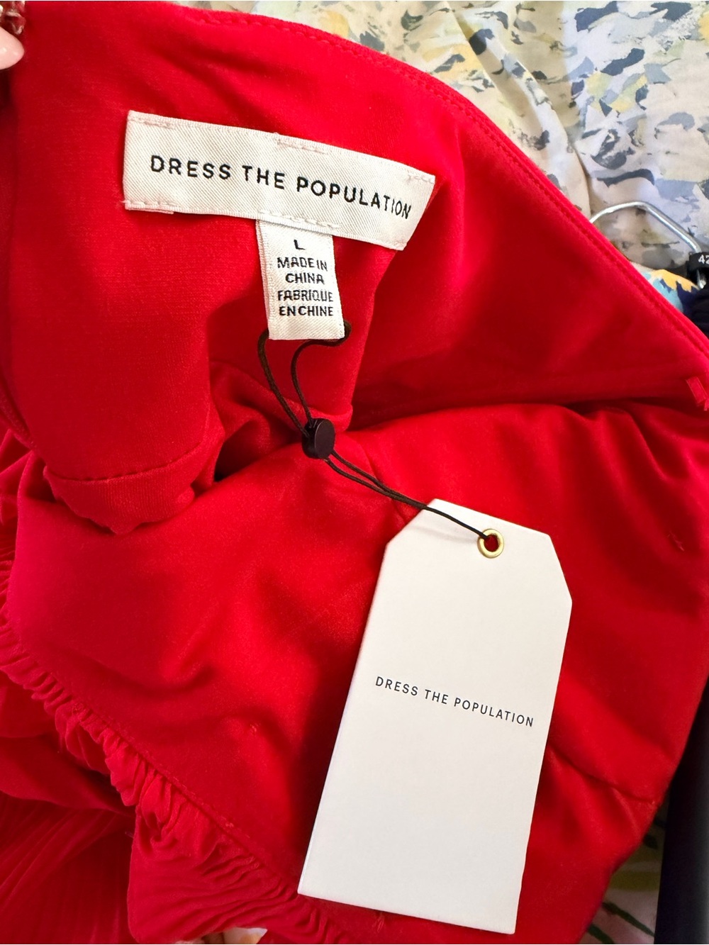 Dress the Population Vibrant Red Ruffled Maxi Dress - Picture 10 of 10